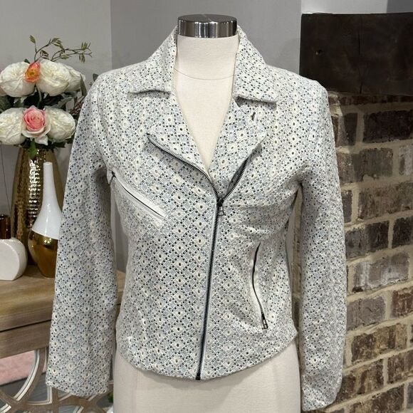 ANTHROPOLOGIE Dolan Left Coast Women’s Rossi Eyelet Moto Jacket in the Size M - Picture 10 of 16